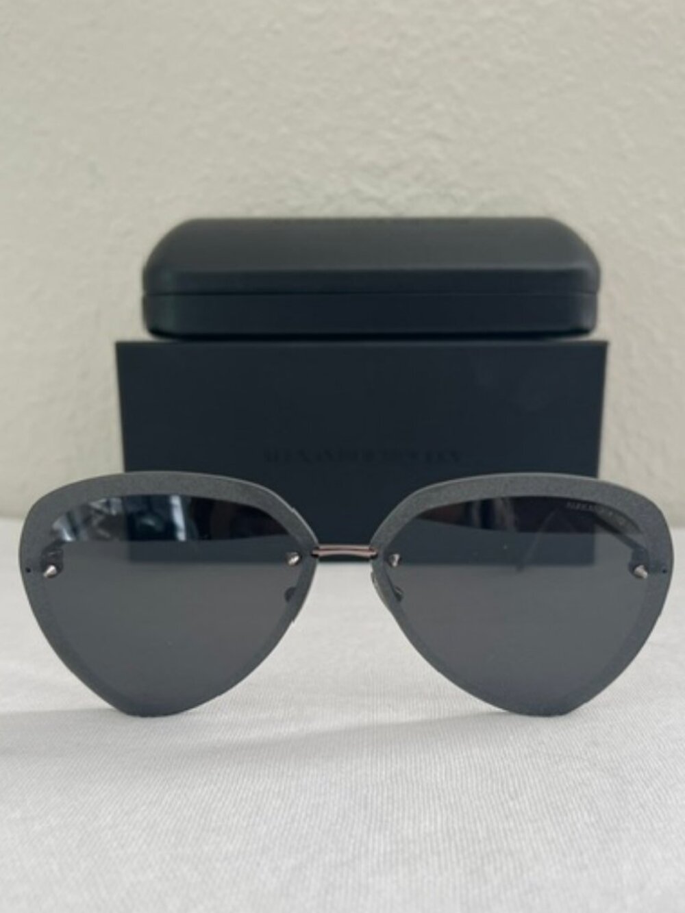 Alexander McQueen AM0120SA 001 Womens Sumglasses Ruthen Gary